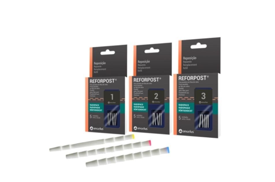 Angelus REFORTPOST GLASS FIBER Parallel Glass Fiber Post. تصميم فريد