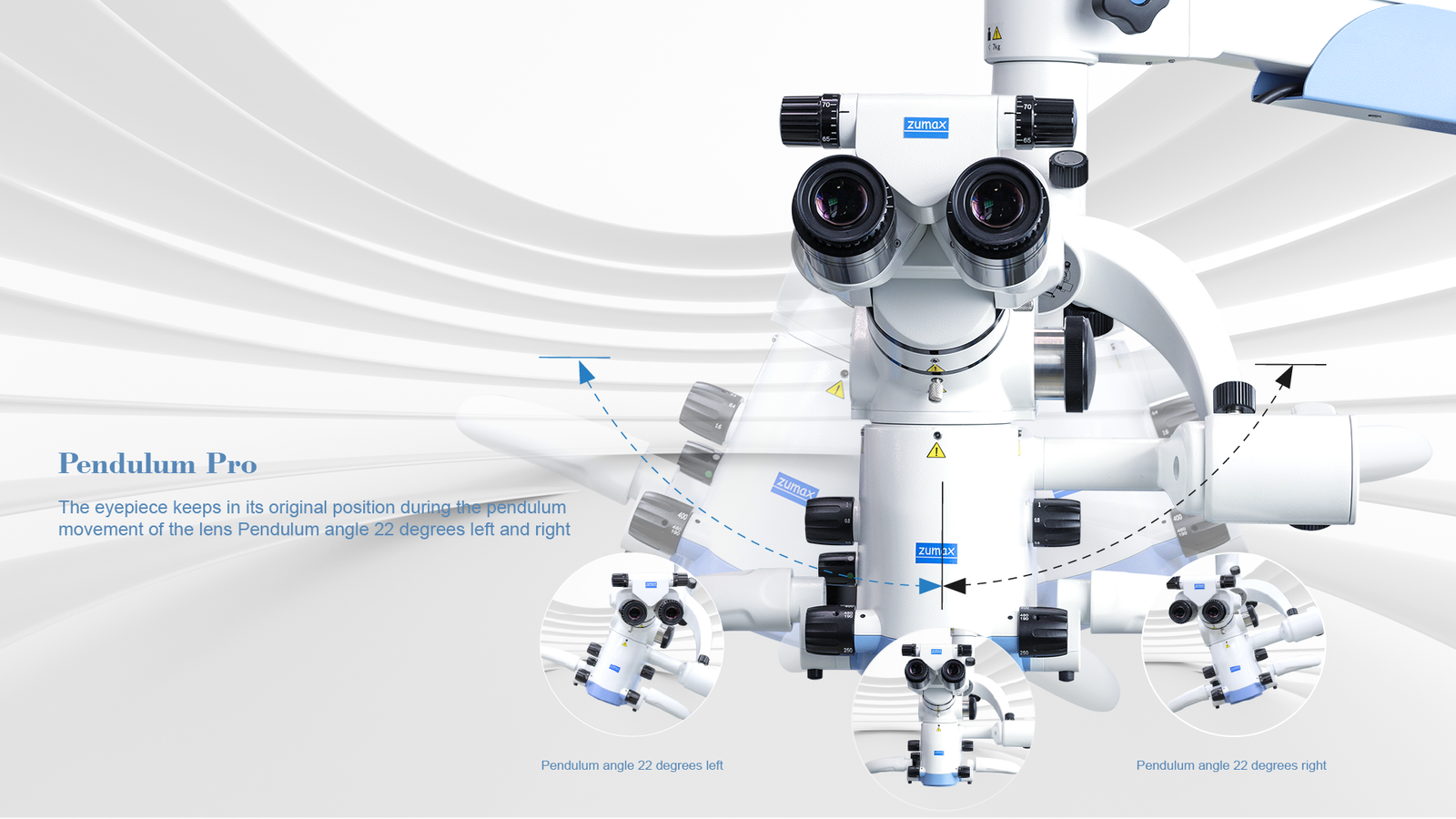 وظيفة البندول ونظام الإضاءة في ميكروسكوب زوماكس: راحة فائقة وإضاءة LED طبية