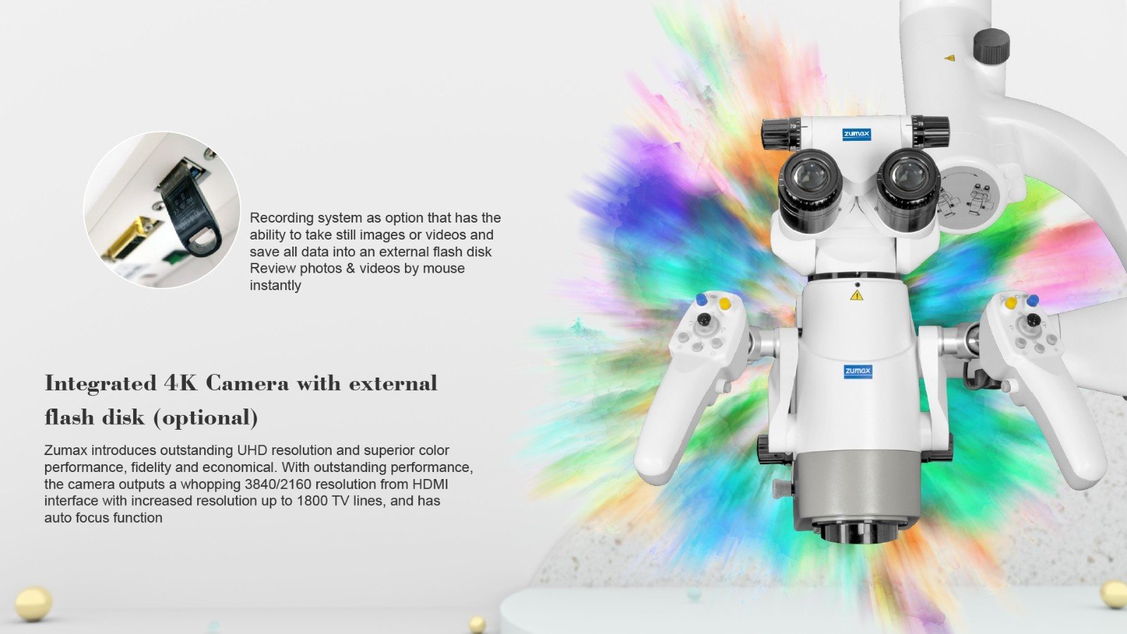 وظيفة البندول وشاشة :SmartMon LCD تعزيز الراحة والمراقبة الدقيقة في مجهر زوماكس OMS3200 R2