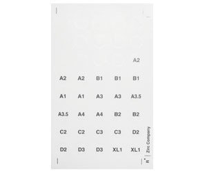 Zirc Shade Label Sheet 2 pk